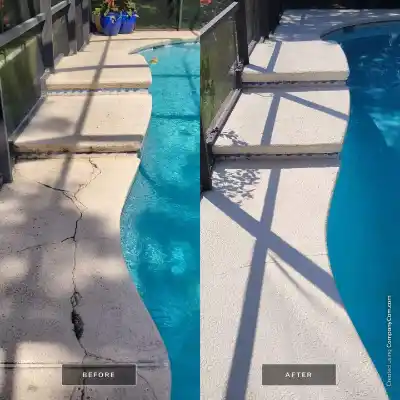 Before-and-after project comparison | Charleston Concrete