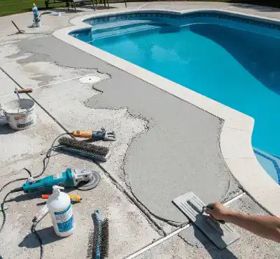 Concrete pool deck resurfacing | Charleston Concrete