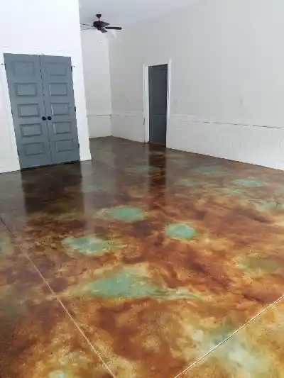 Concrete showing decorative stain treatment | Charleston Concrete