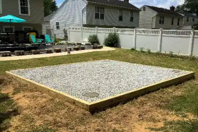 Pad for shed | Charleston Concrete