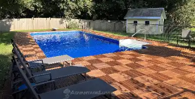 Pool deck tiles | Charleston Concrete